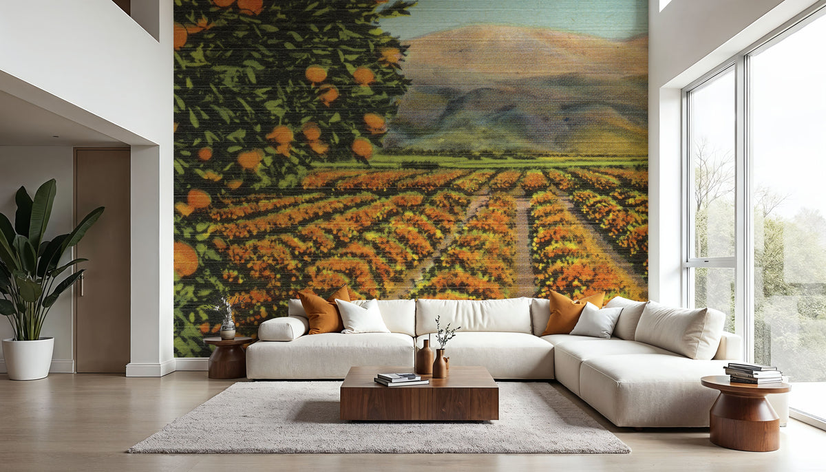 Greetings From Oranges Mural Wallpaper - room preview 05