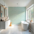 Mixed Turqouise Circles Mural Wallpaper - room preview 05