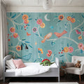 My Bohemian Life Love Blue Mural Wallpaper - room preview 05