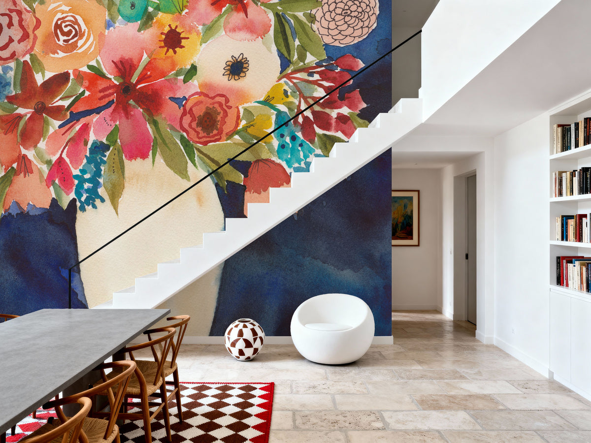 Floral Beauty II Mural Wallpaper - room preview 05
