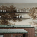 Riverbank Oak Landscape, Earth Mural Wallpaper - room preview 05