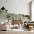 Tranquil Hillside, Olive Mural Wallpaper - room preview 05