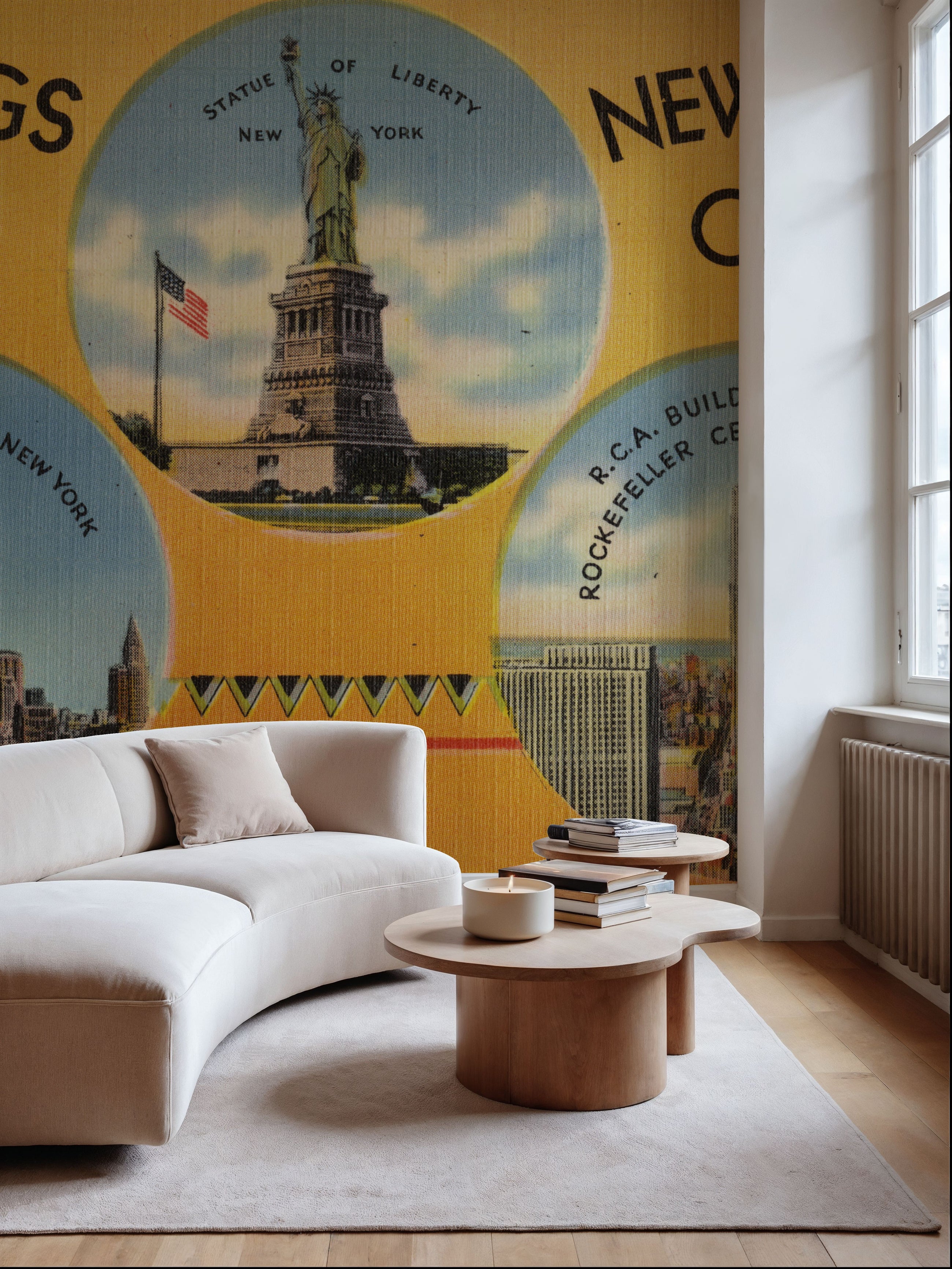 Greetings From New York City Mural Wallpaper