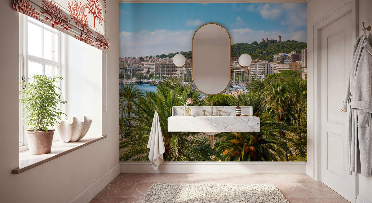 Palma De Majorca Harbor Mural Wallpaper - room preview 05