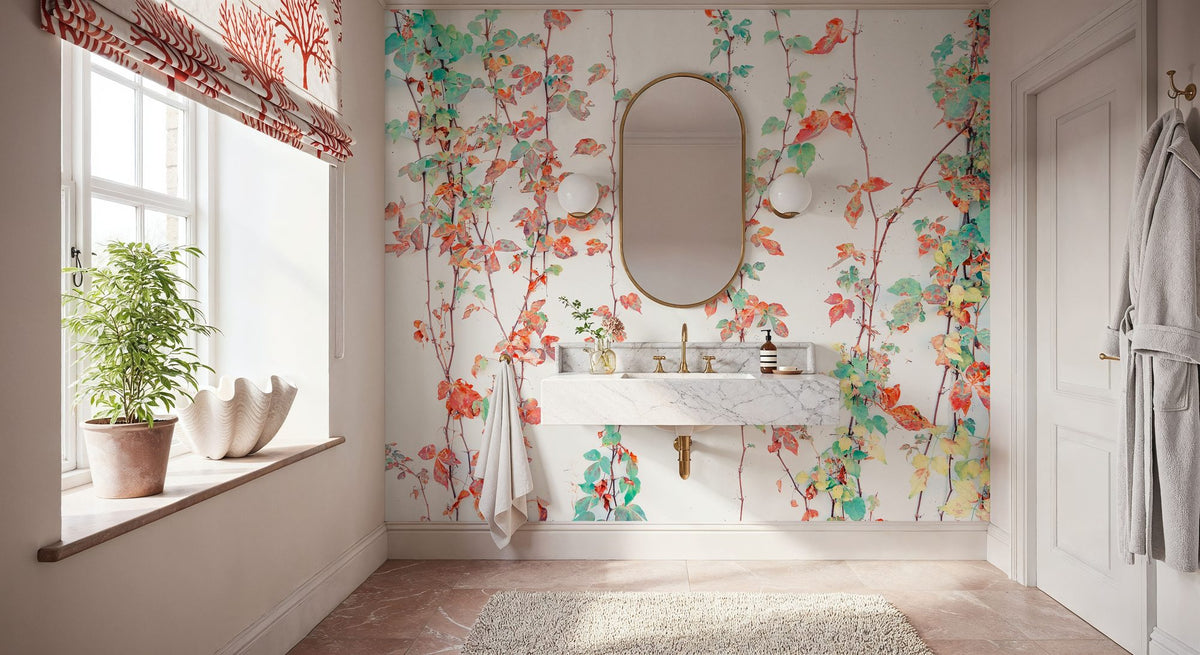 Creeper Leaves Mural Wallpaper - room preview 05