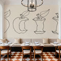 Line Apples Mural Wallpaper - room preview 05