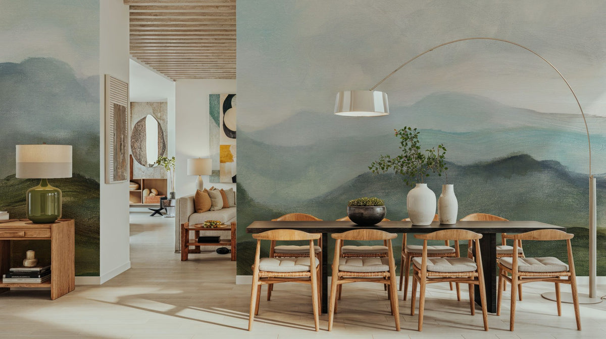 High Mountain Mural Wallpaper - room preview 05