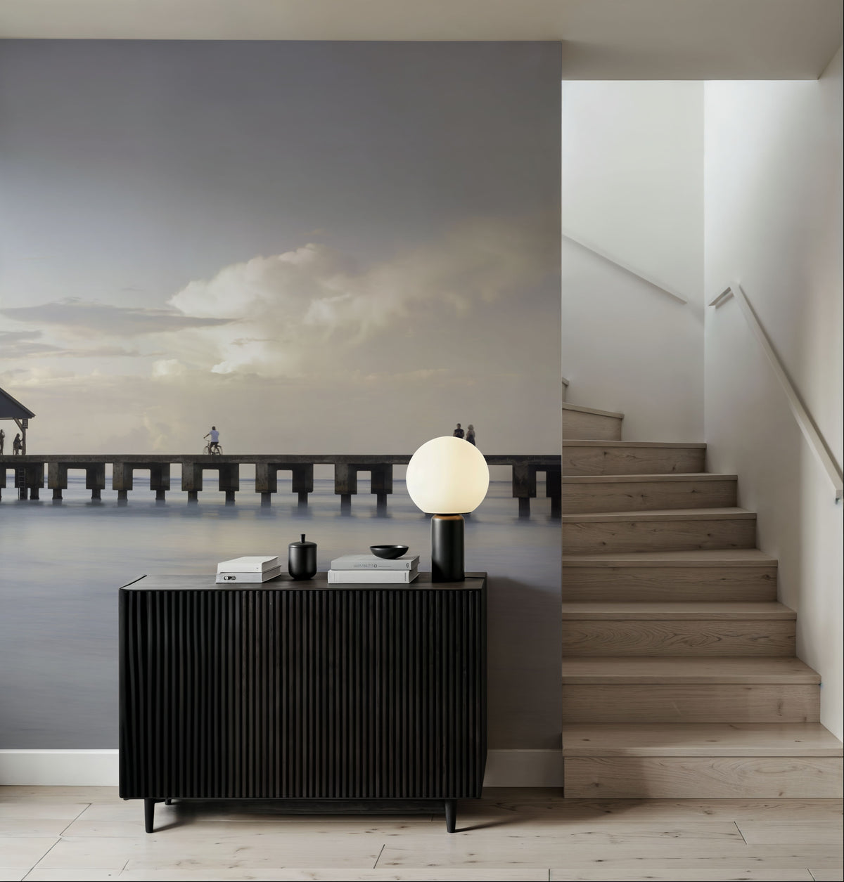 Hanalei Pier Mural Wallpaper - room preview 05