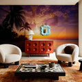 Tropical Twilight Silhouette Mural Wallpaper - room preview 05