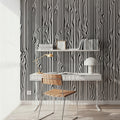Veneer Lines, Zebra Mural Wallpaper - room preview 05