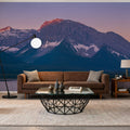 Spray Lakes Reservoir Sunset Mural Wallpaper - room preview 05