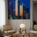 Cobalt Metropolis Mural Wallpaper - room preview 05