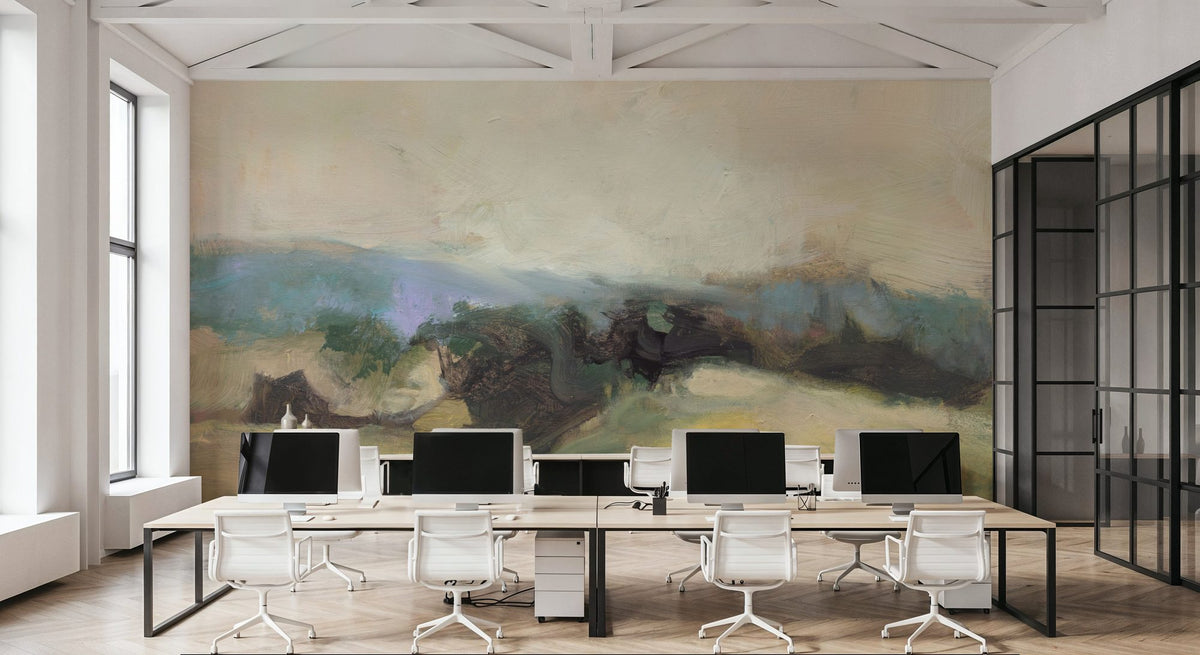 Valley View Mural Wallpaper - Warm Tone - room preview 05