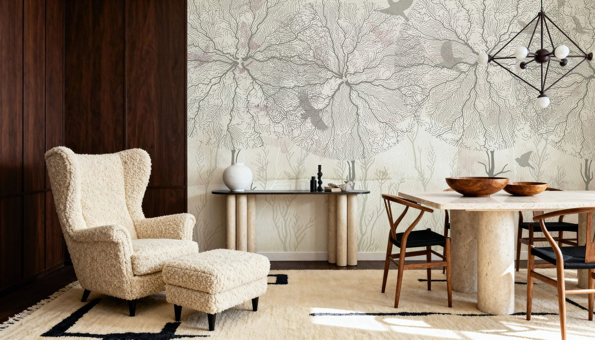 Shade of Trees Mural Wallpaper - room preview 05