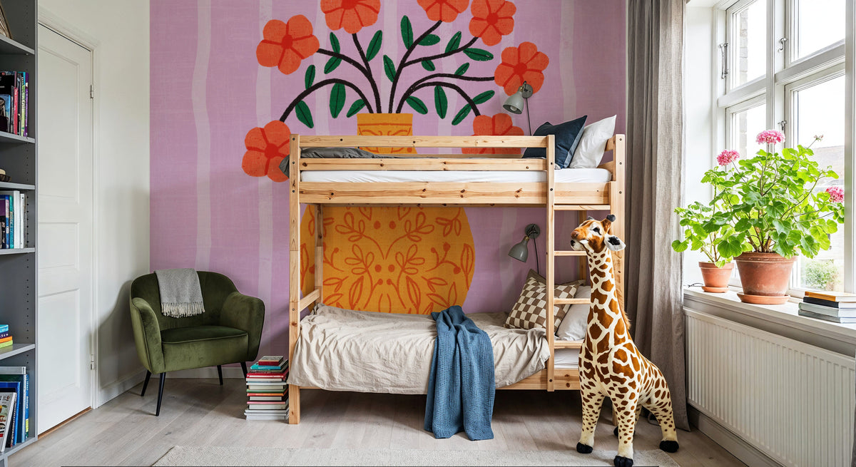 Still Blooms III Mural Wallpaper - room preview 05