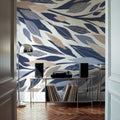 Leafy Lines Mural Wallpaper - room preview 05