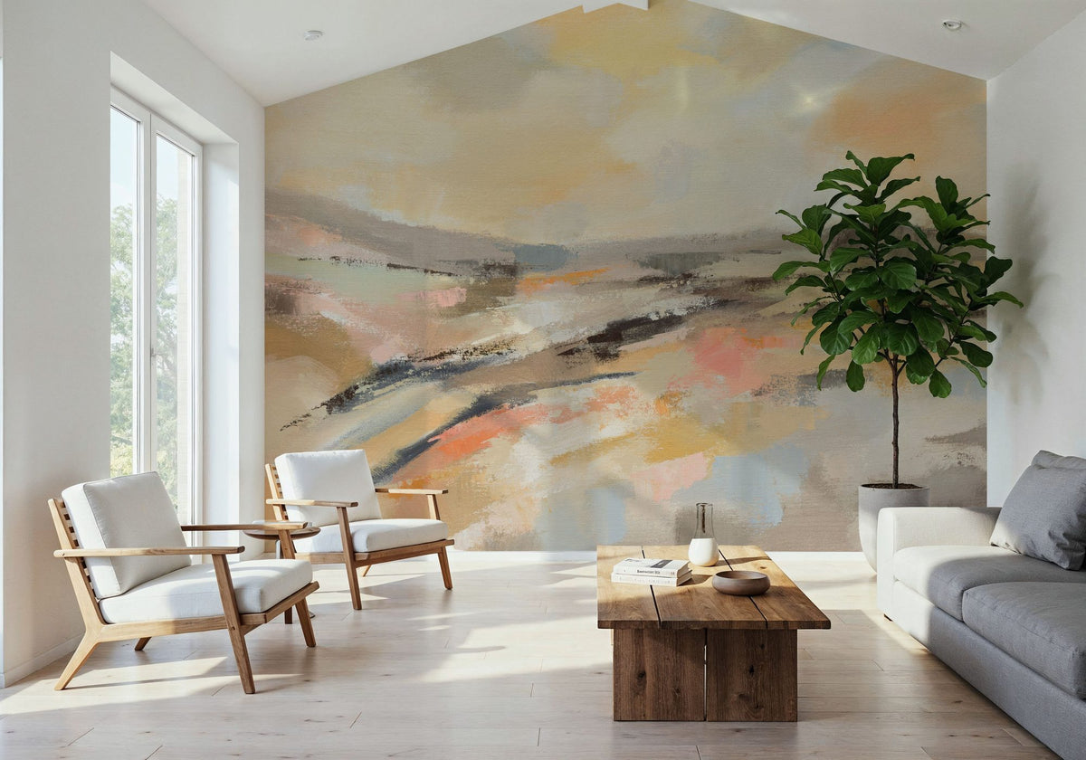 Sunlit Riverside Mural Wallpaper - room preview 05