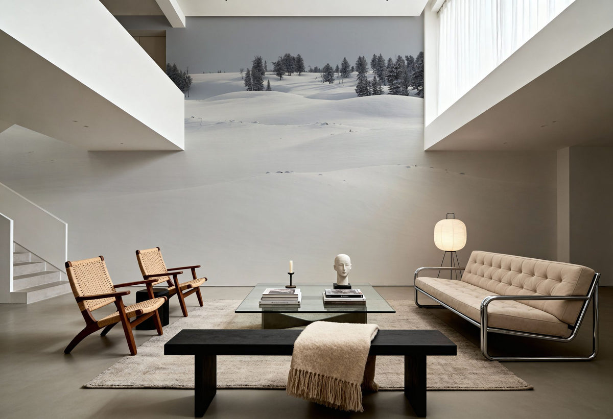 Fresh Snow Mural Wallpaper - room preview 05