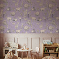 Forest Life Lilac Mural Wallpaper - room preview 05