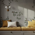Rambling Rose, Dusty Pink on Cloud Mural Wallpaper - room preview 05