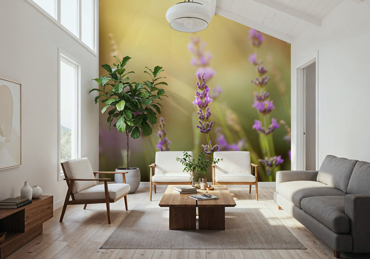 Lavender Scent Mural Wallpaper - room preview 05