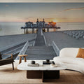Sellin Pier Sunrise Mural Wallpaper - room preview 05