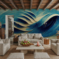 Tactile Waves Mural Wallpaper - room preview 05