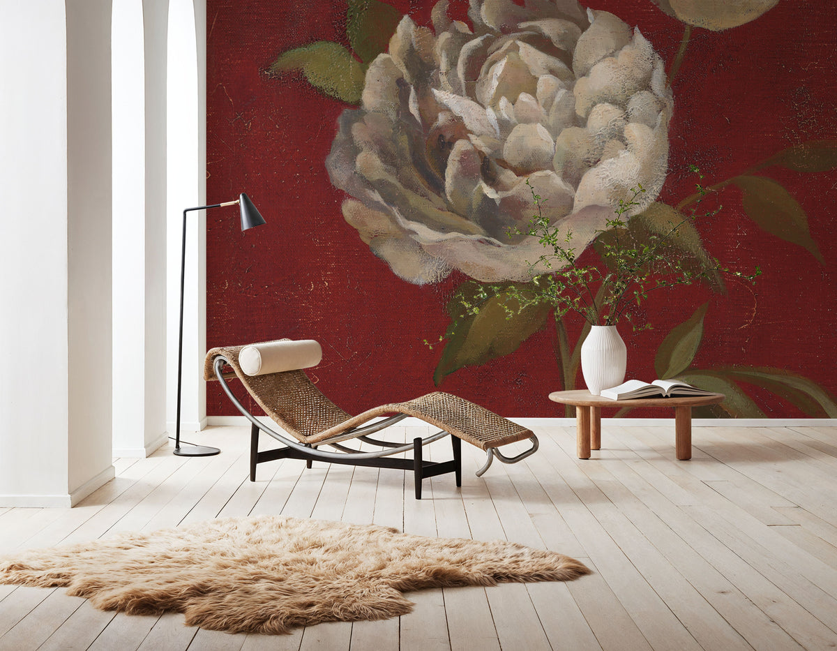 Peony Blooms Mural Wallpaper - room preview 05