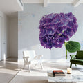 Bright Purple Hydrangea Mural Wallpaper - room preview 05