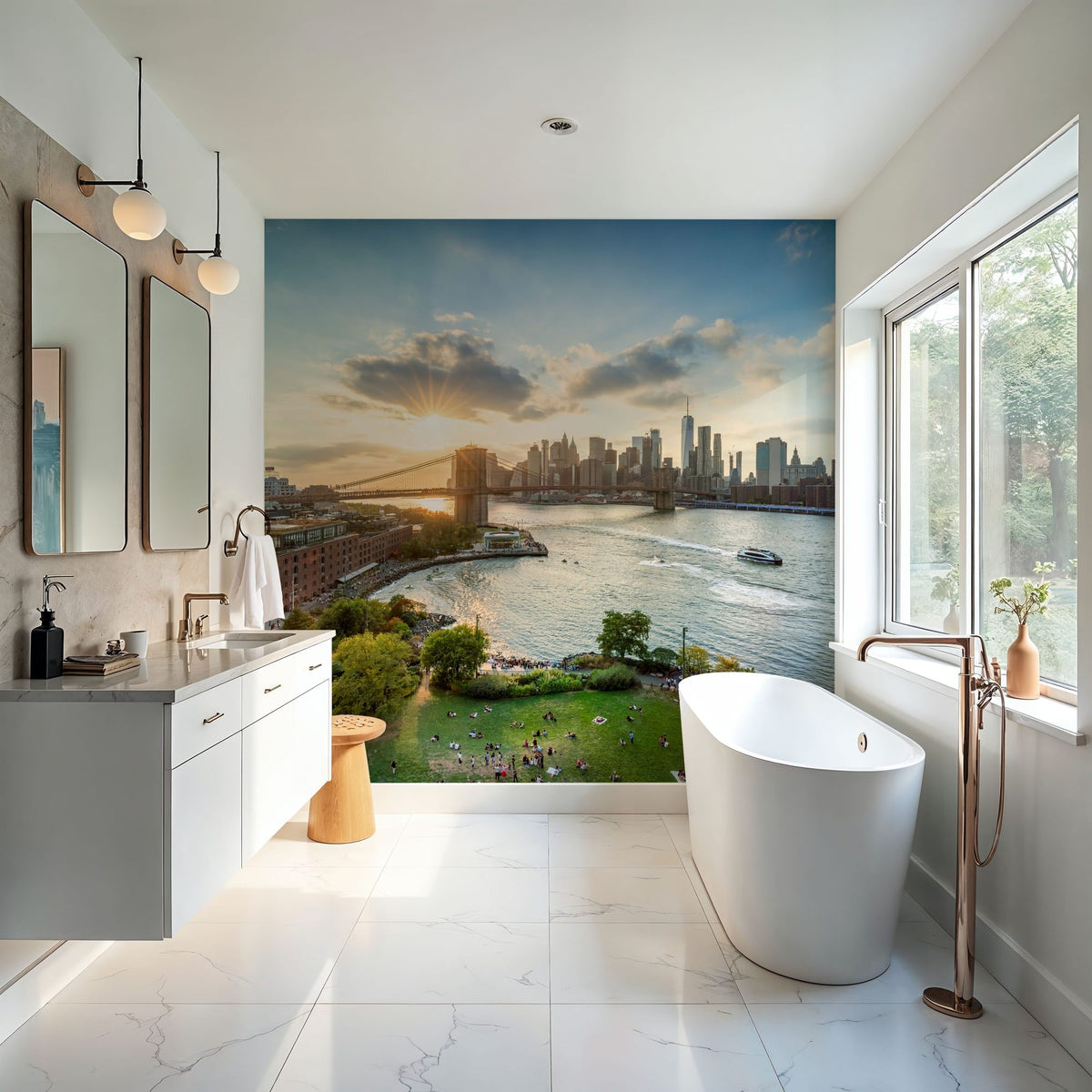 Main Street Park Mural Wallpaper - room preview 05