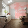 Mediterranean Pine Landscape, Blush Mural Wallpaper - room preview 05