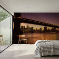 Golden Hour Bridge III Mural Wallpaper - room preview 05