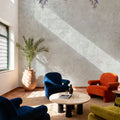 Welcome to Our Theatre, Gray Mural Wallpaper - room preview 05