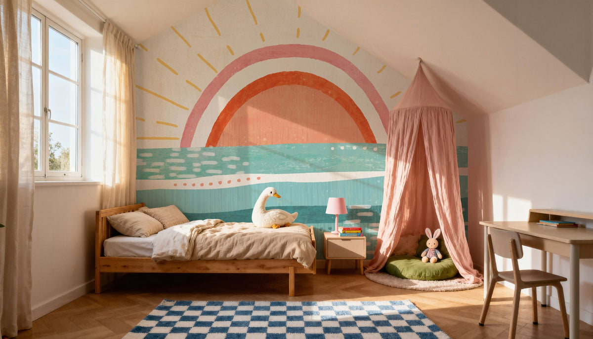 Sunset Thoughts Mural Wallpaper - room preview 05