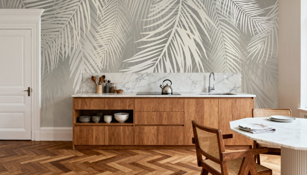 Snow Palms Mural Wallpaper - room preview 05