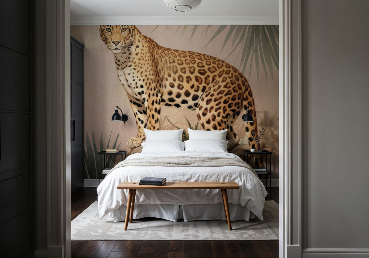 Cheetahs Tropical Jungle Mural Wallpaper - room preview 05