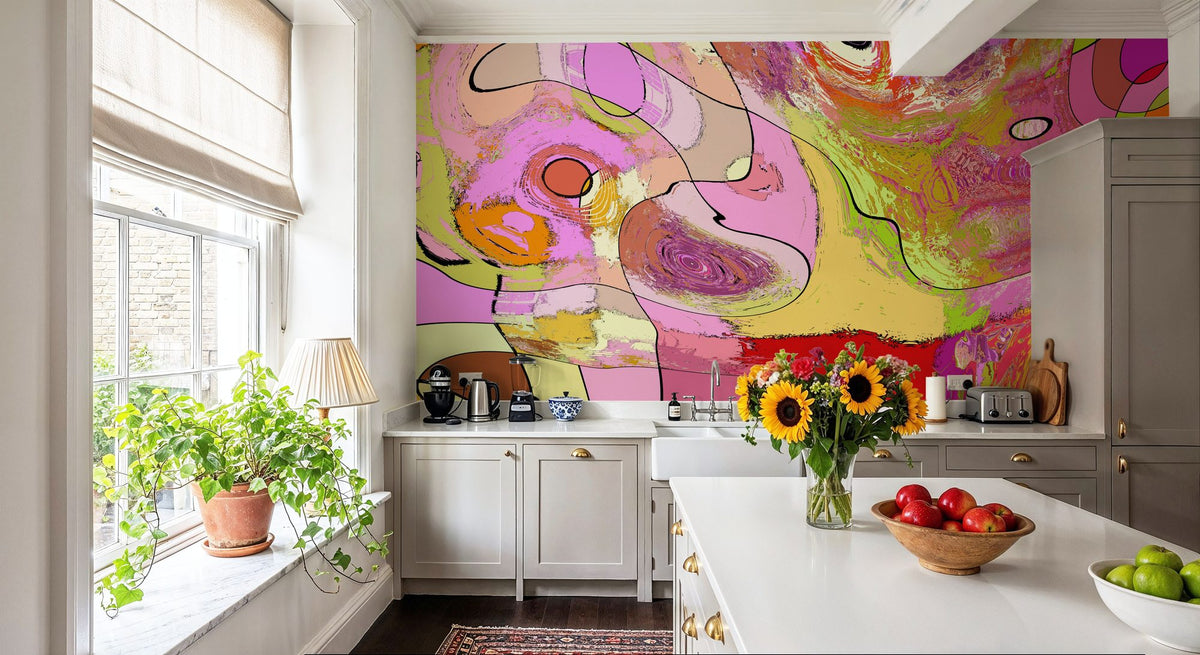 Hypnotic Tree Mural Wallpaper - room preview 05