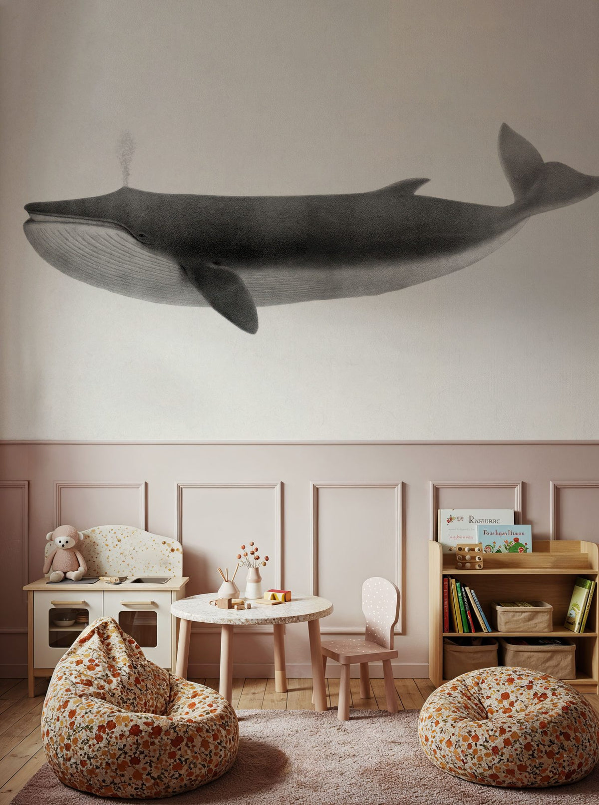 Dwellpaper Fin Whale Mural Wallpaper image 5