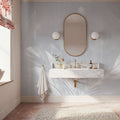 Solid Feather Geometry Gray Mural Wallpaper - room preview 05