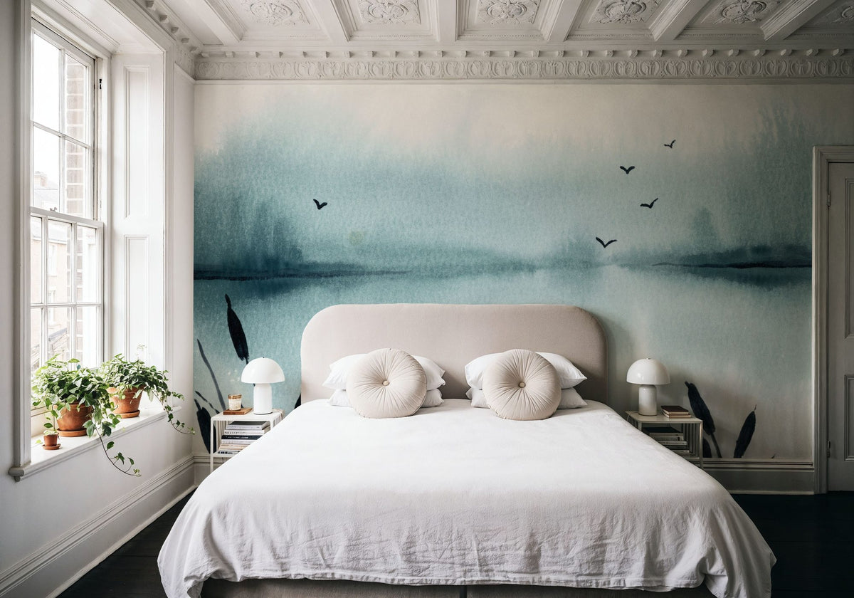 Lakeview Mural Wallpaper - room preview 05