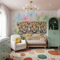 Leopard Cubs - Cute Baby Animals Series Mural Wallpaper - room preview 05