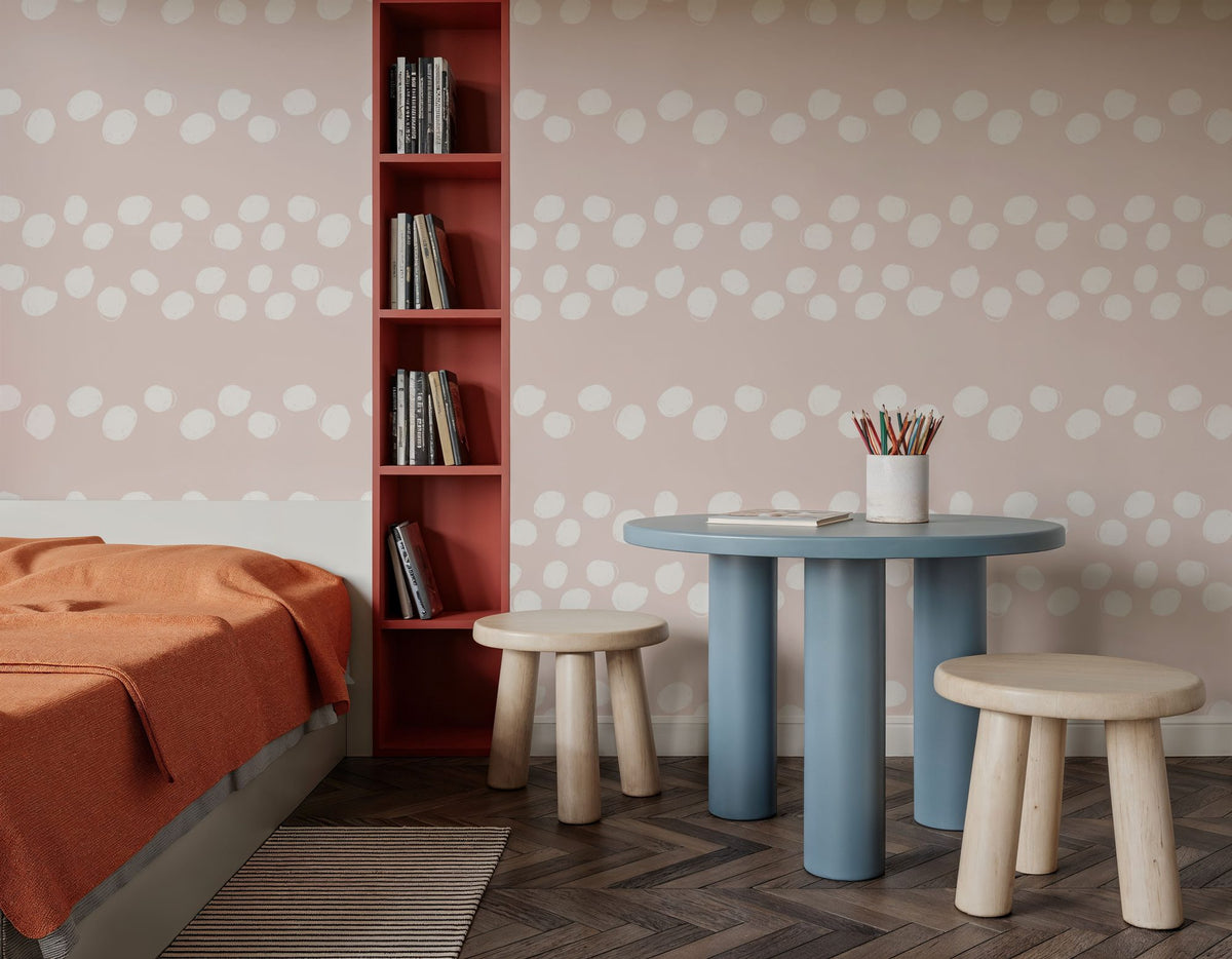 Snowballs Mural Wallpaper - room preview 05