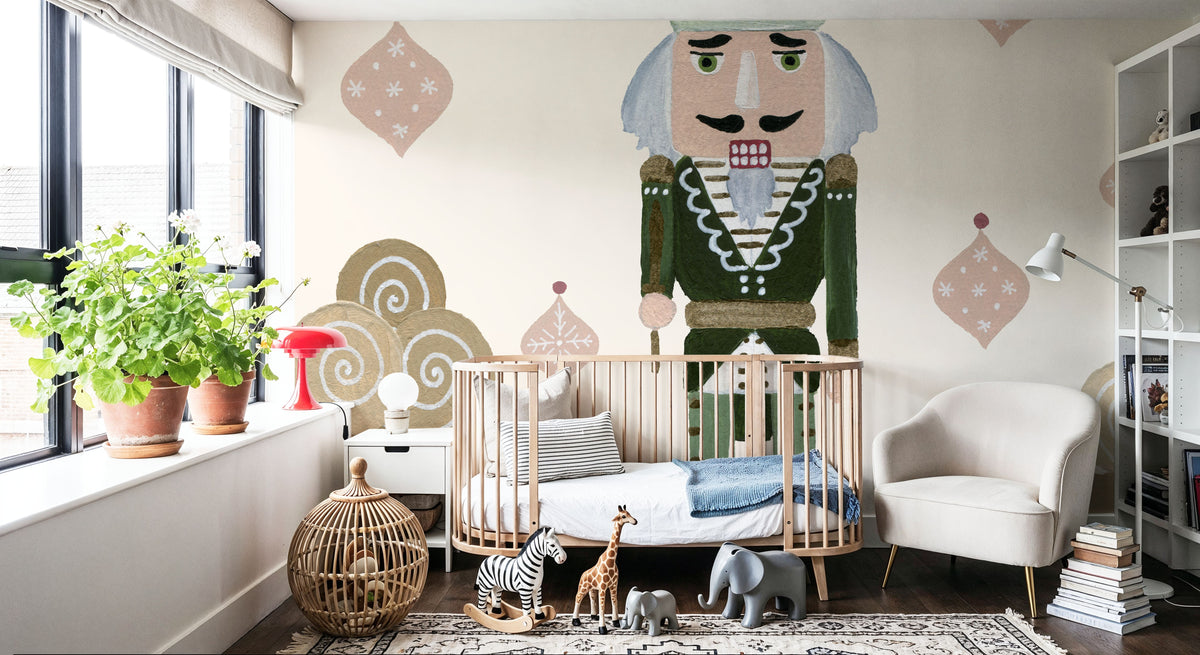 Vintage Nutcrackers IV Mural Wallpaper - room preview 05