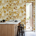 Miracle Blossoms, Yellow Mural Wallpaper - room preview 05