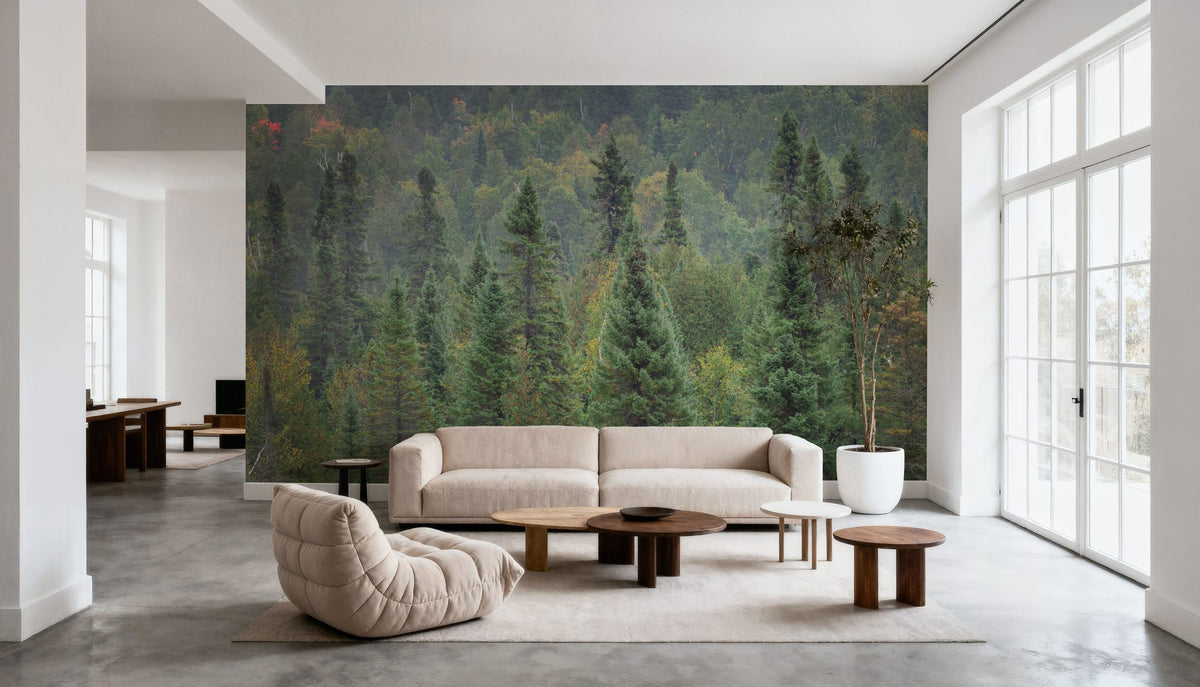 Superior Forest Mural Wallpaper - room preview 05