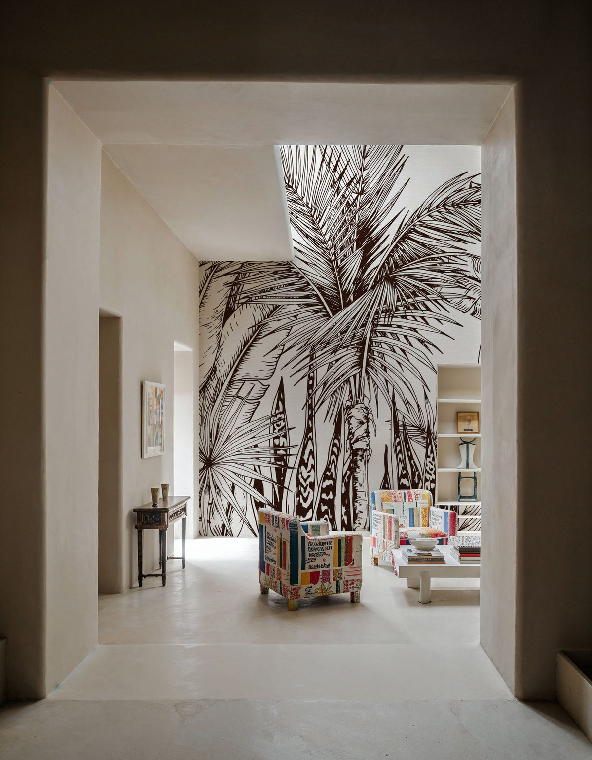 Tropical Palm Forest Mural Wallpaper - room preview 05