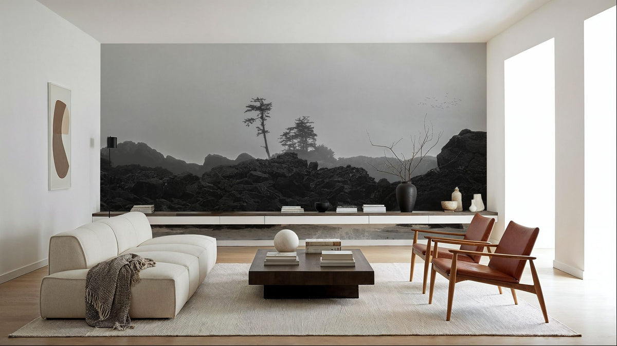 Black Rock Coast I Mural Wallpaper - room preview 05