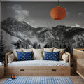 Olympic Mountains Mural Wallpaper - room preview 05