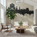 York England Skyline Concrete Mural Wallpaper - room preview 05
