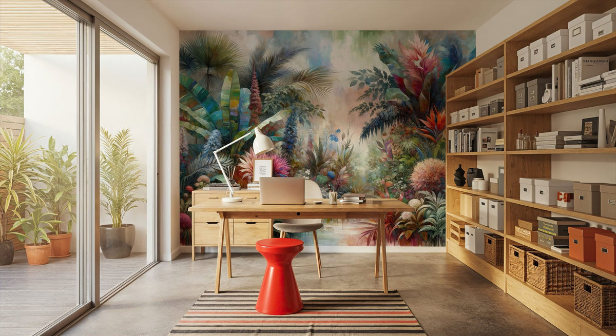 Lush Tropical Eden Mural Wallpaper - room preview 05